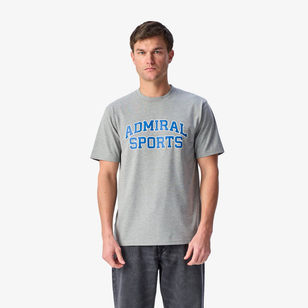 Admiral Sports Varsity T-Shirt - Grey Marl