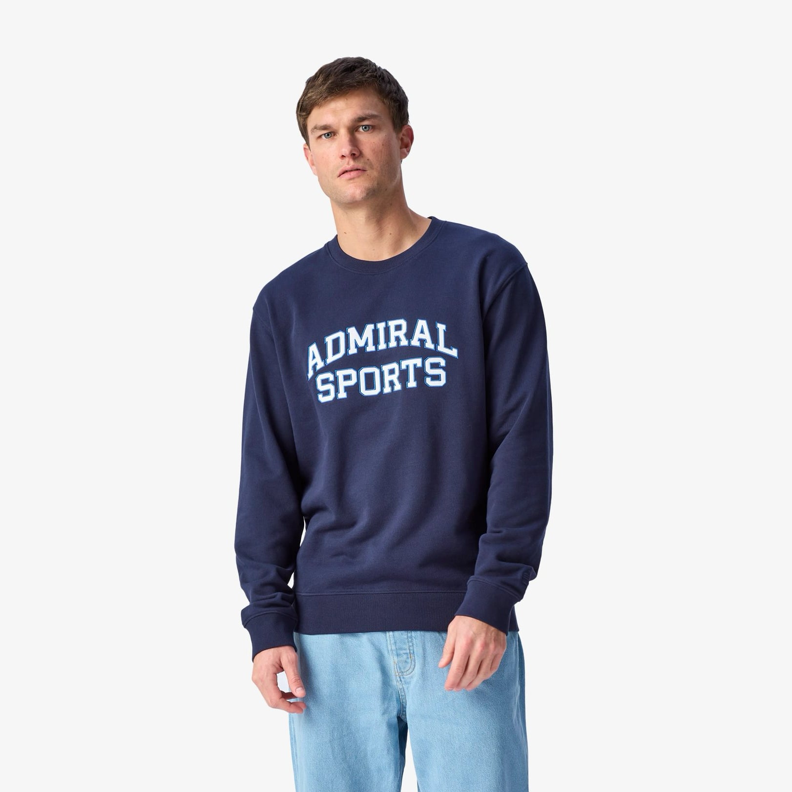 Stamford Applique Sweatshirt | Navy | Admiral Sports
