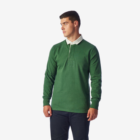 Welford Core Rugby Shirt - Harrier Green