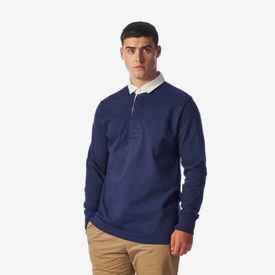 Welford Core Rugby Shirt - Hawk Navy