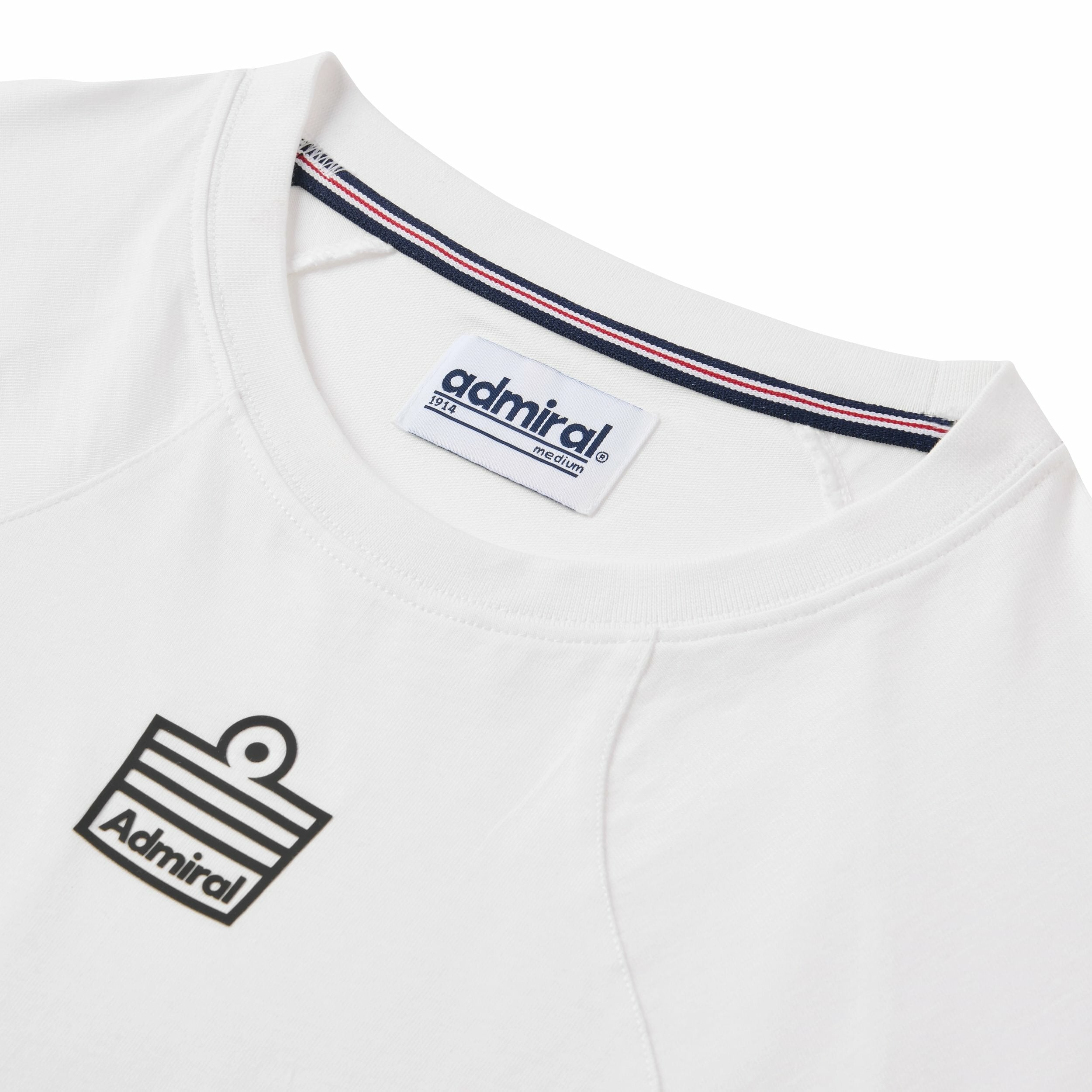 Panel T-Shirt - White - Admiral Sports