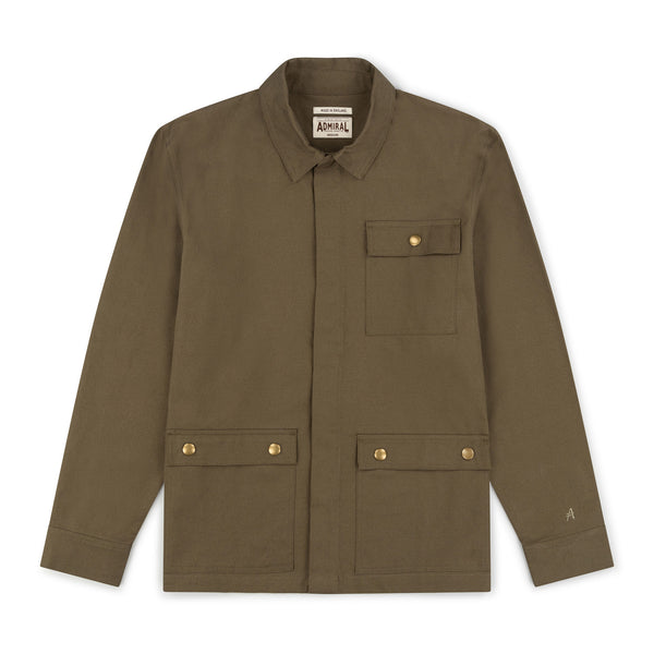 Westcote Overshirt - Hone Green - Made in England