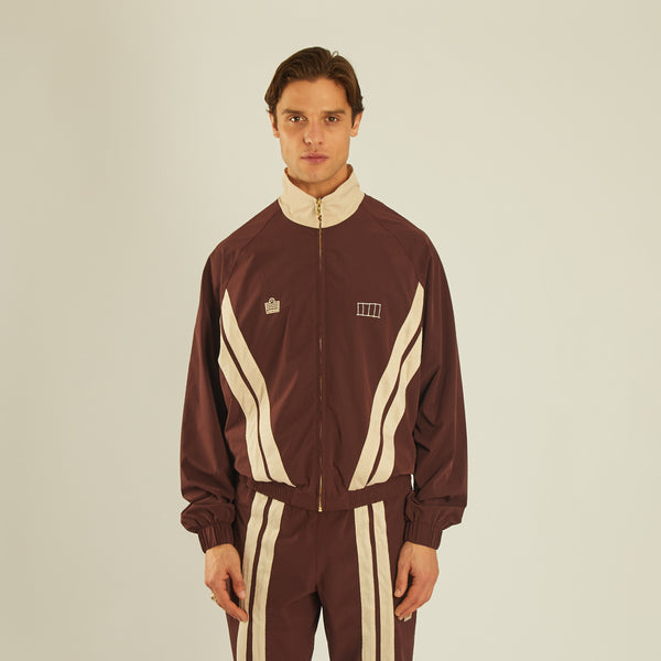 Almost Home x Admiral Original Zip Track Jacket - Coventry Brown