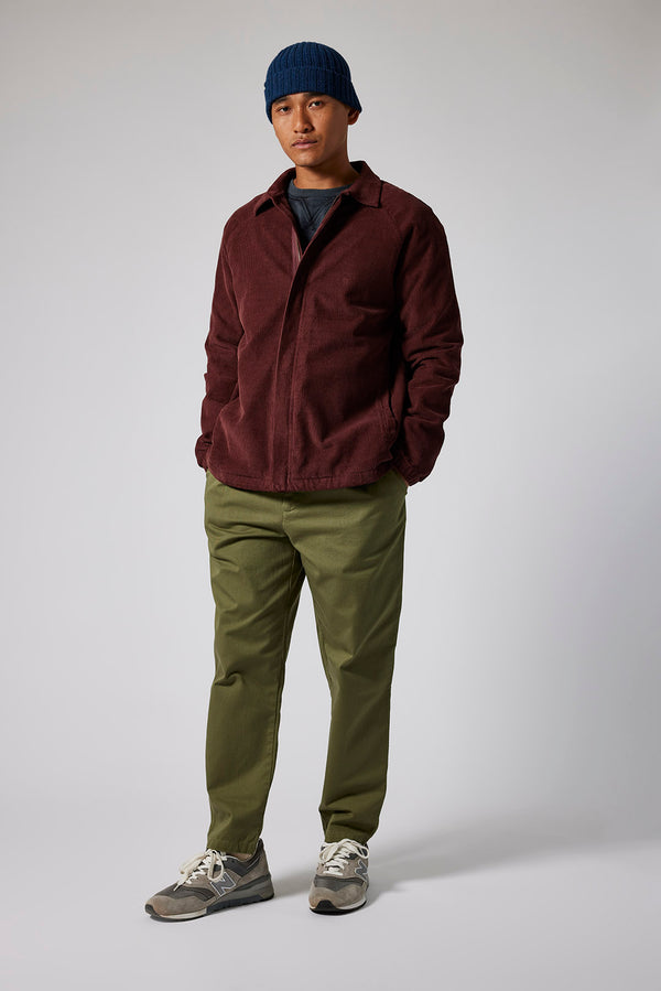 Newark Cord Overshirt - Torrent Brown