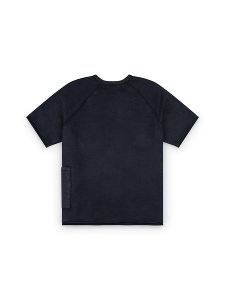 Roston Short Sleeve Pocket Sweatshirt - Simi Black Wash