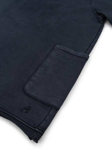 Roston Short Sleeve Pocket Sweatshirt - Simi Black Wash
