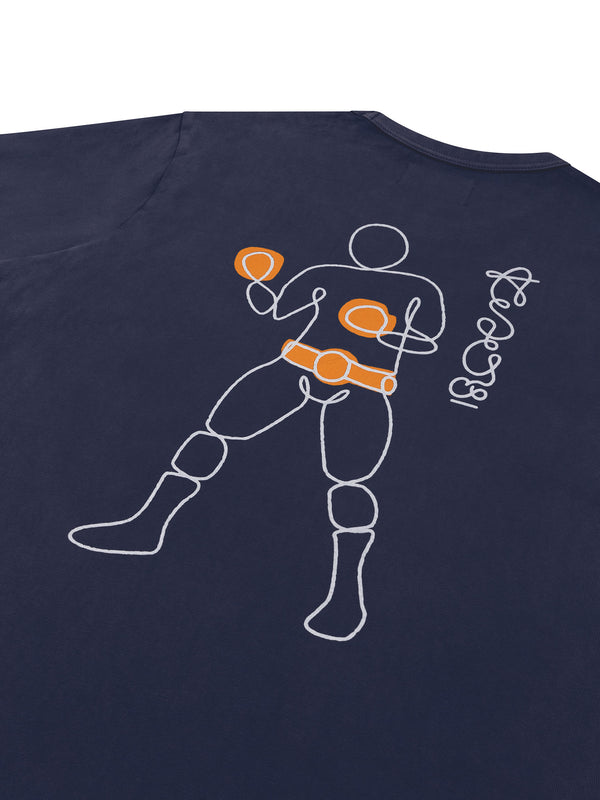 Free Form Boxing T-Shirt - Ensis Navy