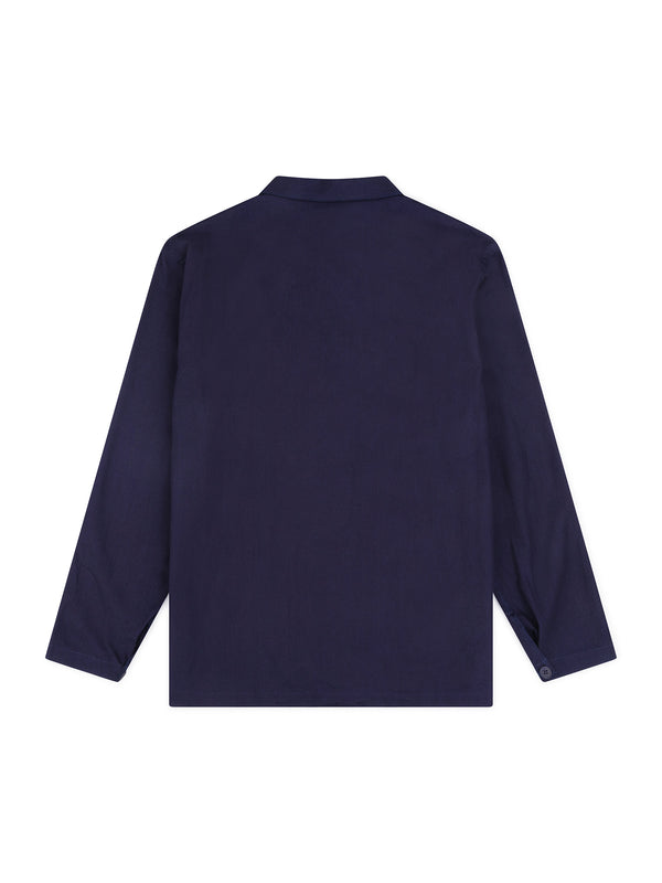 Radcot Herringbone Overshirt - Indigo Blue