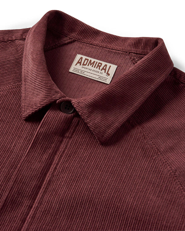 Newark Cord Overshirt - Torrent Brown