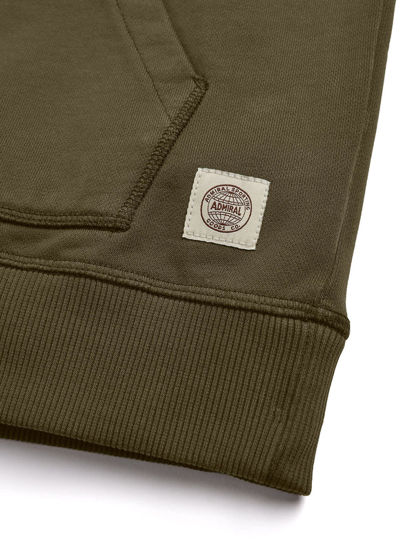 Braunstone Hoodie | Alder Green | Admiral Sporting Goods - brand tag