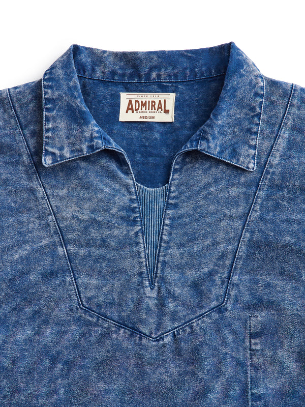 Flat Lay Detail Collar - Admiral Sporting Goods | Beaumont Training Top (Cardinal Indigo)