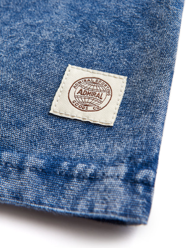 Flat Lay Detail Branding- Admiral Sporting Goods | Beaumont Training Top (Cardinal Indigo)