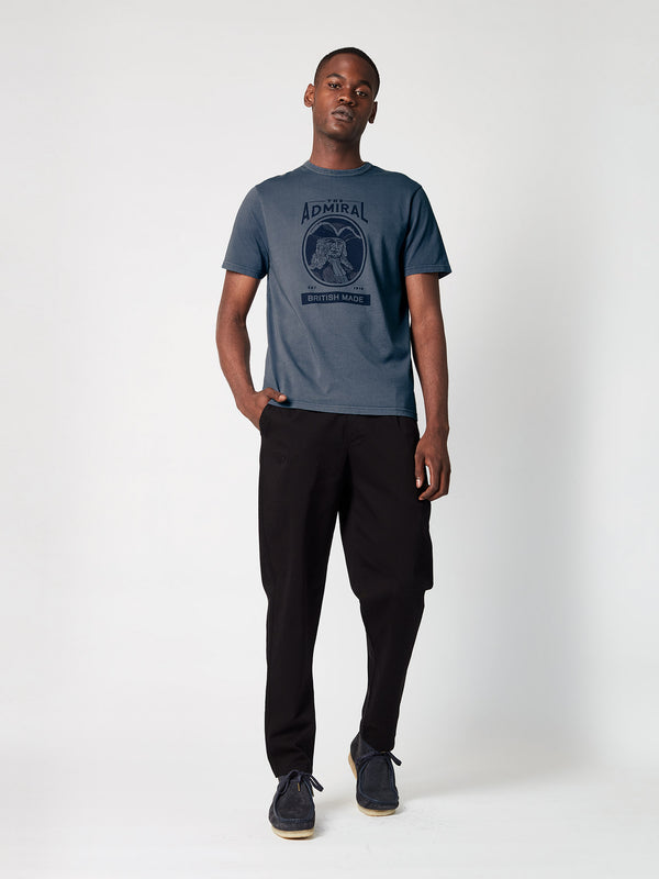 The Admiral T-Shirt - Flycatcher Blue