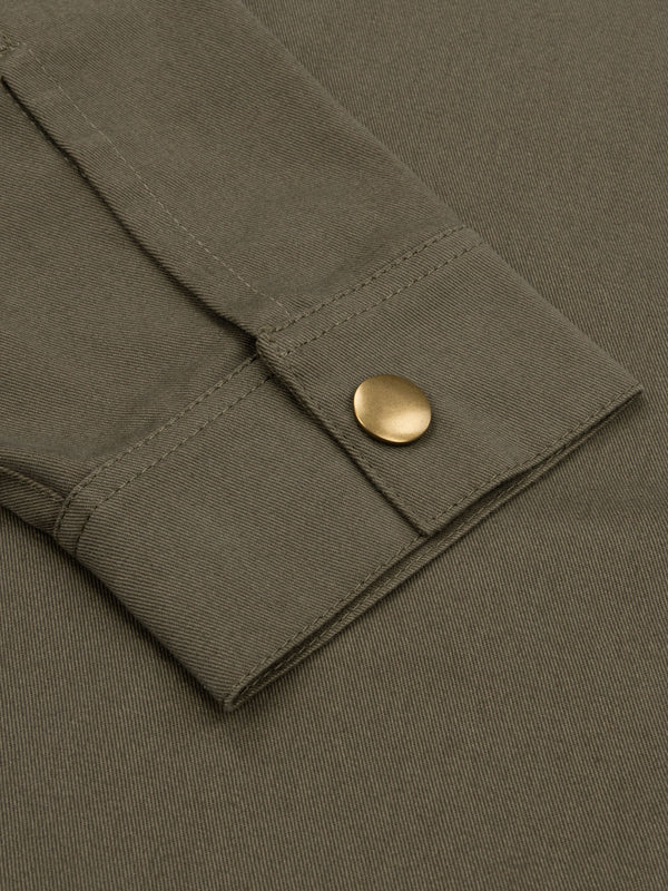 Dane Overshirt - Thones Olive - Made in England