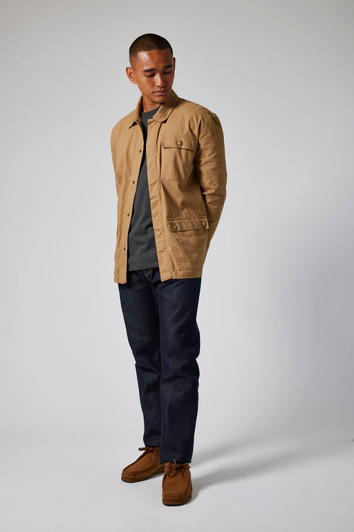 Westcote Overshirt - Struth Camel - Made in England