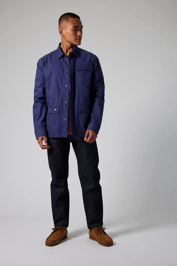 Westcote Overshirt - Whio Navy - Made in England