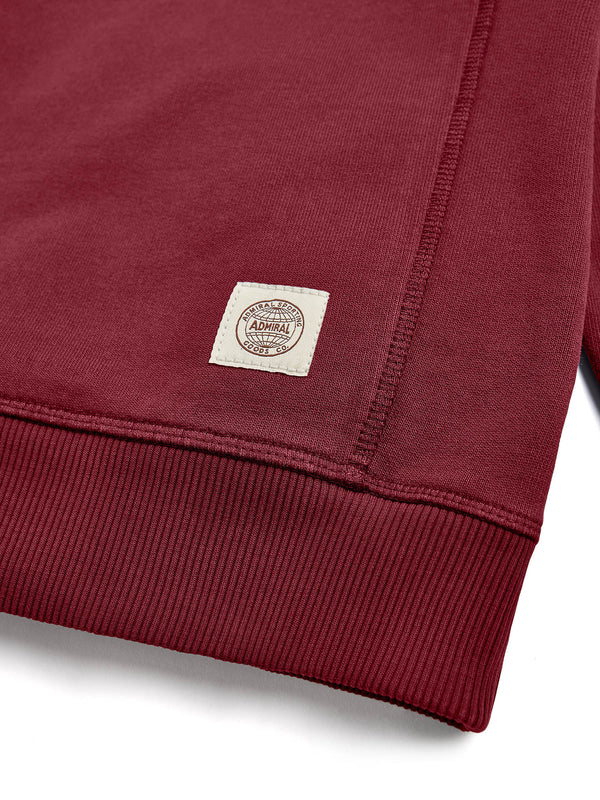 ASGco. Circle Chain Stitch Logo Sweatshirt - Pondicherry Red