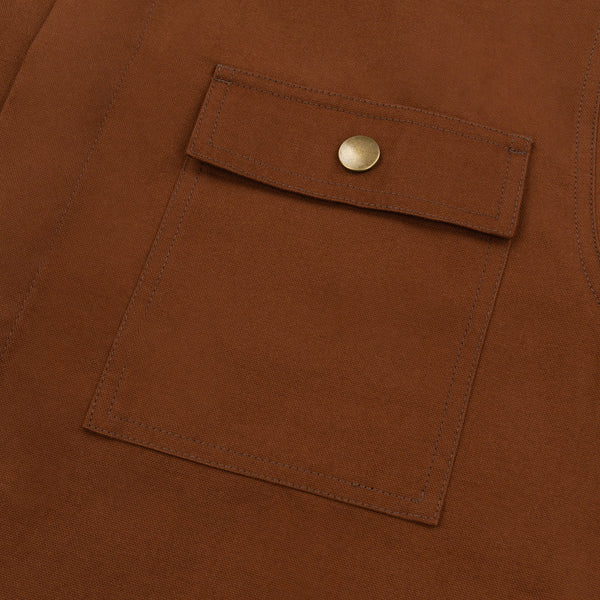 Westcote Overshirt - Merg Brown - Made in England